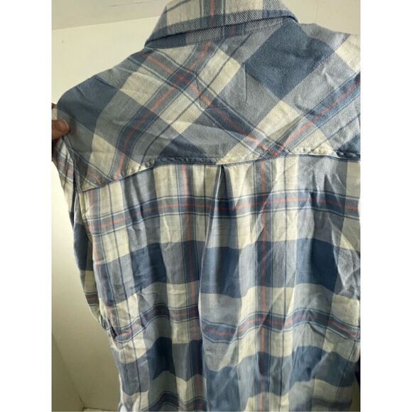 Rails Hunter Blue Lake Coral Buttoned Down Shirt Size S - Picture 6 of 10